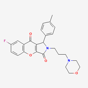 7-Fluoro-1-(4-methylphenyl)-2-[3-(morpholin-4-yl)propyl]-1,2-dihydrochromeno[2,3-c]pyrrole-3,9-dione