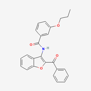 molecular formula C25H21NO4 B15024078 N-(2-benzoyl-1-benzofuran-3-yl)-3-propoxybenzamide 