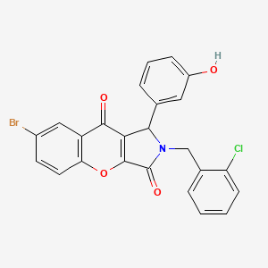 7-Bromo-2-(2-chlorobenzyl)-1-(3-hydroxyphenyl)-1,2-dihydrochromeno[2,3-c]pyrrole-3,9-dione