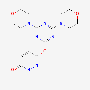 6-(4,6-Di-morpholin-4-yl-[1,3,5]triazin-2-yloxy)-2-methyl-2H-pyridazin-3-one