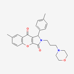 7-Methyl-1-(4-methylphenyl)-2-[3-(morpholin-4-yl)propyl]-1,2-dihydrochromeno[2,3-c]pyrrole-3,9-dione