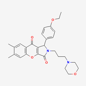 1-(4-Ethoxyphenyl)-6,7-dimethyl-2-[3-(morpholin-4-yl)propyl]-1,2-dihydrochromeno[2,3-c]pyrrole-3,9-dione