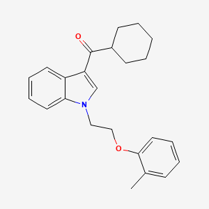 cyclohexyl{1-[2-(2-methylphenoxy)ethyl]-1H-indol-3-yl}methanone