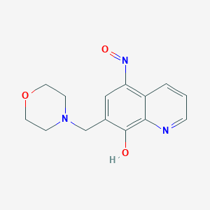 (5E)-5-(hydroxyimino)-7-(morpholin-4-ylmethyl)quinolin-8(5H)-one