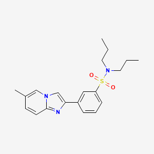 3-(6-methylimidazo[1,2-a]pyridin-2-yl)-N,N-dipropylbenzenesulfonamide