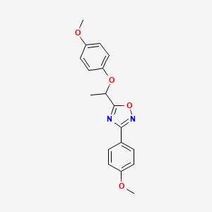 5-[1-(4-Methoxyphenoxy)ethyl]-3-(4-methoxyphenyl)-1,2,4-oxadiazole