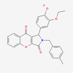 1-(3-Ethoxy-4-hydroxyphenyl)-2-(4-methylbenzyl)-1,2-dihydrochromeno[2,3-c]pyrrole-3,9-dione