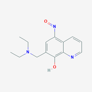 molecular formula C14H17N3O2 B15024316 (5E)-7-[(diethylamino)methyl]-5-(hydroxyimino)quinolin-8(5H)-one 