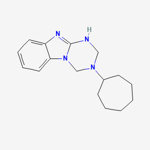 3-Cycloheptyl-1,2,3,4-tetrahydro[1,3,5]triazino[1,2-a]benzimidazole