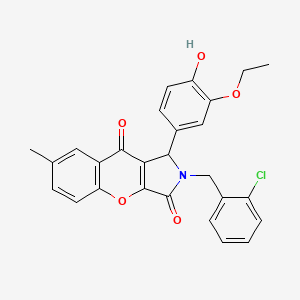 2-(2-Chlorobenzyl)-1-(3-ethoxy-4-hydroxyphenyl)-7-methyl-1,2-dihydrochromeno[2,3-c]pyrrole-3,9-dione