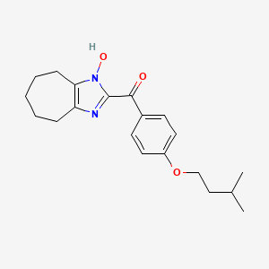 (1-Hydroxy-1,4,5,6,7,8-hexahydrocyclohepta[d]imidazol-2-yl)[4-(3-methylbutoxy)phenyl]methanone