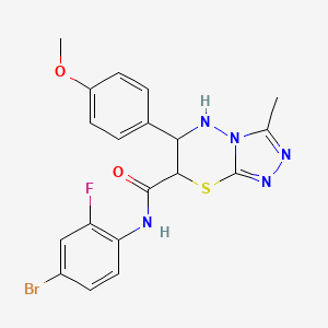 N-(4-bromo-2-fluorophenyl)-6-(4-methoxyphenyl)-3-methyl-6,7-dihydro-5H-[1,2,4]triazolo[3,4-b][1,3,4]thiadiazine-7-carboxamide