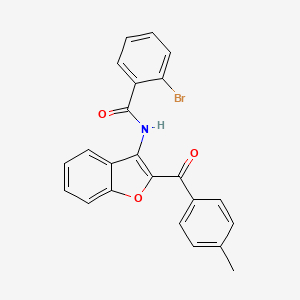 molecular formula C23H16BrNO3 B15024463 2-bromo-N-[2-(4-methylbenzoyl)-1-benzofuran-3-yl]benzamide 