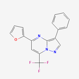 5-(Furan-2-yl)-3-phenyl-7-(trifluoromethyl)pyrazolo[1,5-a]pyrimidine