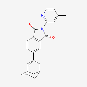 5-(Adamantan-1-YL)-2-(4-methylpyridin-2-YL)-2,3-dihydro-1H-isoindole-1,3-dione