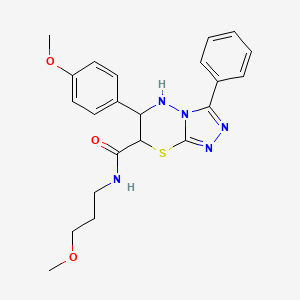 6-(4-methoxyphenyl)-N-(3-methoxypropyl)-3-phenyl-6,7-dihydro-5H-[1,2,4]triazolo[3,4-b][1,3,4]thiadiazine-7-carboxamide