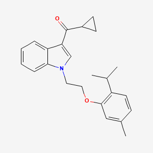 cyclopropyl(1-{2-[5-methyl-2-(propan-2-yl)phenoxy]ethyl}-1H-indol-3-yl)methanone