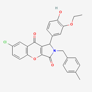 7-Chloro-1-(3-ethoxy-4-hydroxyphenyl)-2-(4-methylbenzyl)-1,2-dihydrochromeno[2,3-c]pyrrole-3,9-dione