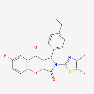 2-(4,5-Dimethyl-1,3-thiazol-2-yl)-1-(4-ethylphenyl)-7-fluoro-1,2-dihydrochromeno[2,3-c]pyrrole-3,9-dione