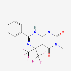 1,3-Dimethyl-7-(3-methylphenyl)-5,5-bis(trifluoromethyl)-5,8-dihydropyrimido[4,5-d]pyrimidine-2,4(1H,3H)-dione