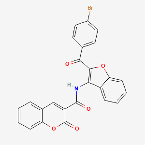 N-[2-(4-bromobenzoyl)-1-benzofuran-3-yl]-2-oxo-2H-chromene-3-carboxamide