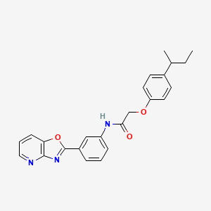 2-(4-(sec-Butyl)phenoxy)-N-(3-(oxazolo[4,5-b]pyridin-2-yl)phenyl)acetamide