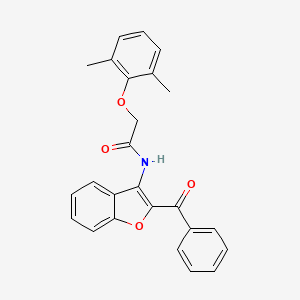 molecular formula C25H21NO4 B15024749 N-(2-benzoyl-1-benzofuran-3-yl)-2-(2,6-dimethylphenoxy)acetamide 