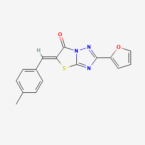 (5Z)-2-(furan-2-yl)-5-(4-methylbenzylidene)[1,3]thiazolo[3,2-b][1,2,4]triazol-6(5H)-one