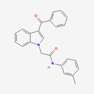 molecular formula C24H20N2O2 B15024766 2-(3-benzoyl-1H-indol-1-yl)-N-(3-methylphenyl)acetamide 