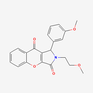 2-(2-Methoxyethyl)-1-(3-methoxyphenyl)-1,2-dihydrochromeno[2,3-c]pyrrole-3,9-dione