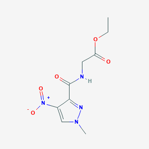 Ethyl 2-[(1-methyl-4-nitro-1H-pyrazol-3-YL)formamido]acetate