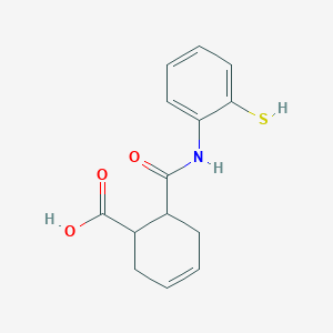 6-[(2-Sulfanylphenyl)carbamoyl]cyclohex-3-ene-1-carboxylic acid