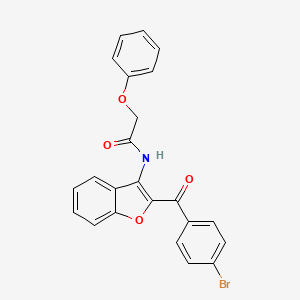 molecular formula C23H16BrNO4 B15024870 N-[2-(4-bromobenzoyl)-1-benzofuran-3-yl]-2-phenoxyacetamide 