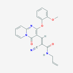 (2E)-2-cyano-3-[2-(2-methoxyphenoxy)-4-oxo-4H-pyrido[1,2-a]pyrimidin-3-yl]-N-(prop-2-en-1-yl)prop-2-enamide