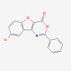 8-bromo-2-phenyl-4H-[1]benzofuro[3,2-d][1,3]oxazin-4-one