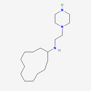 N-[2-(piperazin-1-yl)ethyl]cyclododecanamine