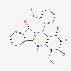 7-ethyl-2-(2-methoxyphenyl)-5,7,9-triazatetracyclo[8.7.0.03,8.011,16]heptadeca-1(10),3(8),11,13,15-pentaene-4,6,17-trione