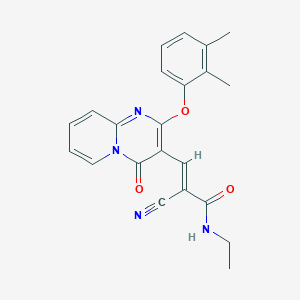 molecular formula C22H20N4O3 B15025067 (2E)-2-cyano-3-[2-(2,3-dimethylphenoxy)-4-oxo-4H-pyrido[1,2-a]pyrimidin-3-yl]-N-ethylprop-2-enamide 