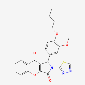 1-(4-Butoxy-3-methoxyphenyl)-2-(1,3,4-thiadiazol-2-yl)-1,2-dihydrochromeno[2,3-c]pyrrole-3,9-dione