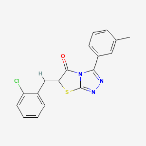 (6Z)-6-(2-chlorobenzylidene)-3-(3-methylphenyl)[1,3]thiazolo[2,3-c][1,2,4]triazol-5(6H)-one