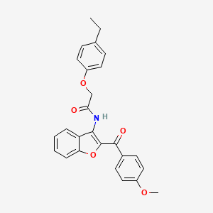 molecular formula C26H23NO5 B15025251 2-(4-ethylphenoxy)-N-[2-(4-methoxybenzoyl)-1-benzofuran-3-yl]acetamide 