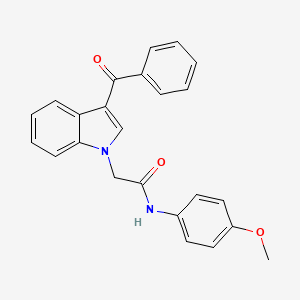 N-(4-methoxyphenyl)-2-[3-(phenylcarbonyl)-1H-indol-1-yl]acetamide