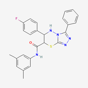 N-(3,5-dimethylphenyl)-6-(4-fluorophenyl)-3-phenyl-6,7-dihydro-5H-[1,2,4]triazolo[3,4-b][1,3,4]thiadiazine-7-carboxamide