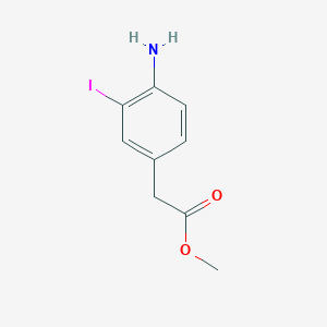 molecular formula C9H10INO2 B1502541 甲基2-(4-氨基-3-碘苯基)乙酸酯 CAS No. 374933-81-0