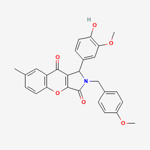 1-(4-Hydroxy-3-methoxyphenyl)-2-(4-methoxybenzyl)-7-methyl-1,2-dihydrochromeno[2,3-c]pyrrole-3,9-dione