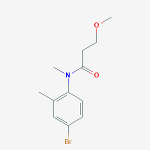 molecular formula C12H16BrNO2 B1502543 N-(4-bromo-2-methylphenyl)-3-methoxy-N-methylpropanamide CAS No. 1131604-82-4