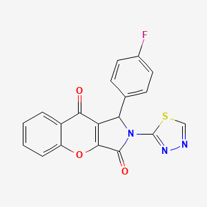 1-(4-Fluorophenyl)-2-(1,3,4-thiadiazol-2-yl)-1,2-dihydrochromeno[2,3-c]pyrrole-3,9-dione