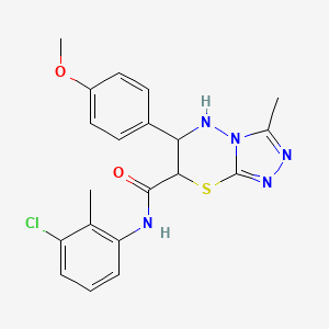 N-(3-chloro-2-methylphenyl)-6-(4-methoxyphenyl)-3-methyl-6,7-dihydro-5H-[1,2,4]triazolo[3,4-b][1,3,4]thiadiazine-7-carboxamide