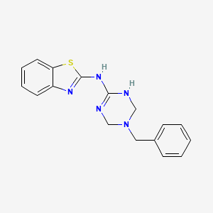 N-(5-benzyl-1,4,5,6-tetrahydro-1,3,5-triazin-2-yl)-1,3-benzothiazol-2-amine