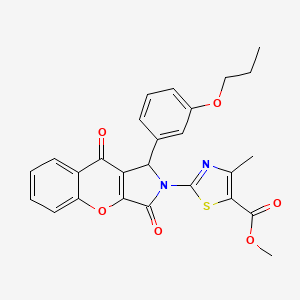 methyl 2-[3,9-dioxo-1-(3-propoxyphenyl)-3,9-dihydrochromeno[2,3-c]pyrrol-2(1H)-yl]-4-methyl-1,3-thiazole-5-carboxylate